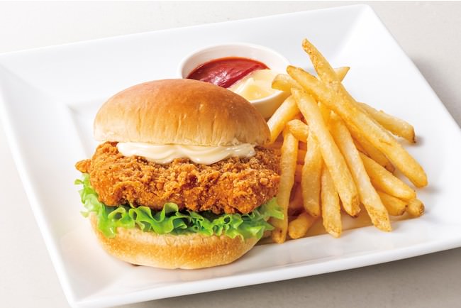 フィレチキンバーガーセット　691円(税込760円)