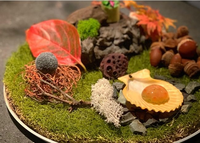 佐賀県唐津市の食材がふんだんに使われたコース料理のイメージ