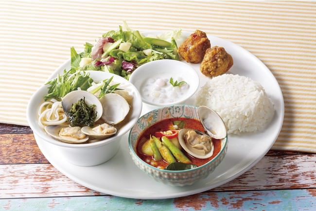 蛤と季節野菜のスペシャルプレート　1,750円