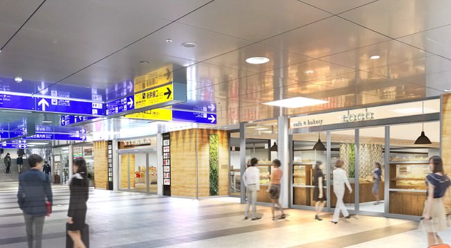 新幹線改札前３階入り口（イメージ）