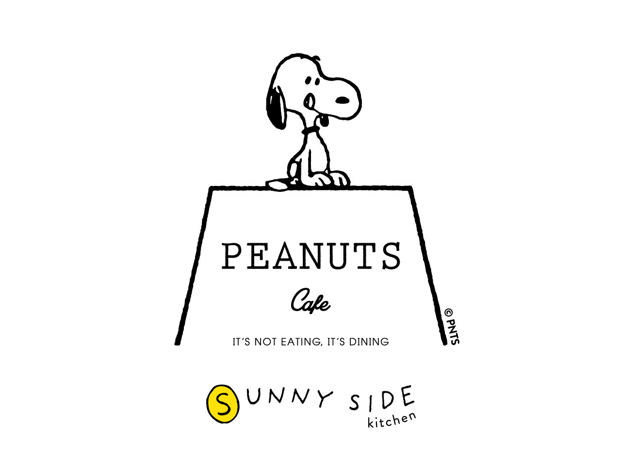 わたしの1日をしあわせにする、すこやかな食の時間を。
ピーナッツ カフェの新業態
「PEANUTS Cafe SUNNY SIDE kitchen」が原宿に
2021年7月末オープン！