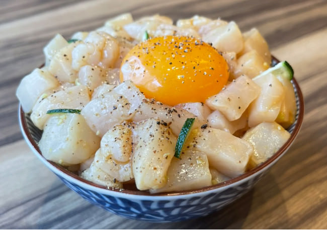 貝柱の映え丼