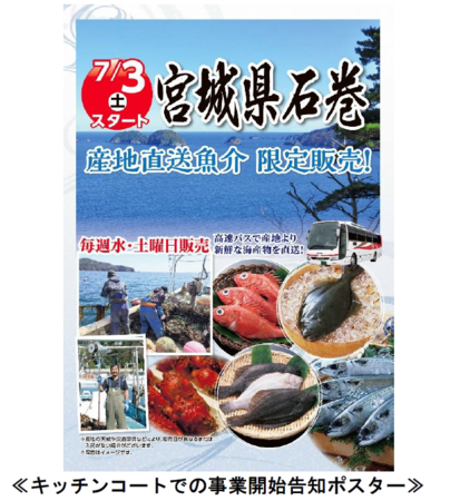 高速バスを活用した「貨客混載」による宮城県石巻市産の海産物の販路拡大事業をスタートします！