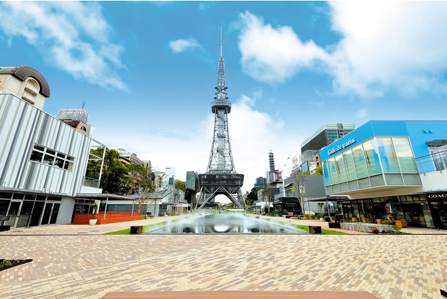 中部電力MIRAI TOWER（テレビ塔）に臨むRAYARD Hisaya-odori Park