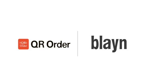 飲食店専用POSレジ『blayn』と次世代セルフオーダーシステム『QR Order』がデータ連携機能の提供を開始！業界最安値で利用開始可能。