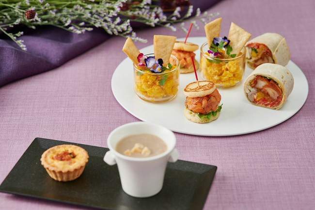 ニューヨークラウンジとハドソンラウンジで提供するセイボリー