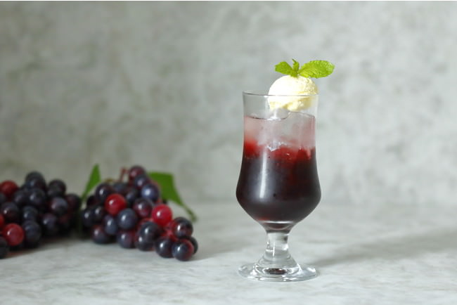 ブドウクリームソーダ