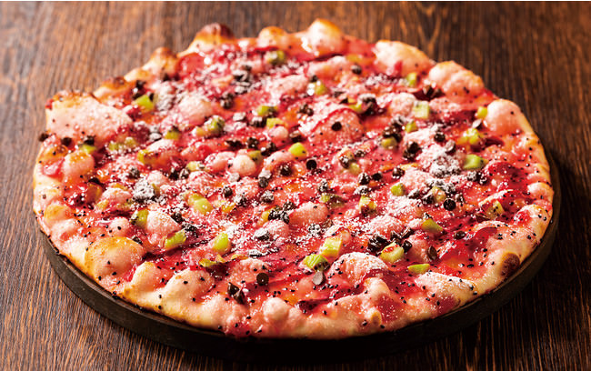 ドラゴンフルーツのデザート ピザ