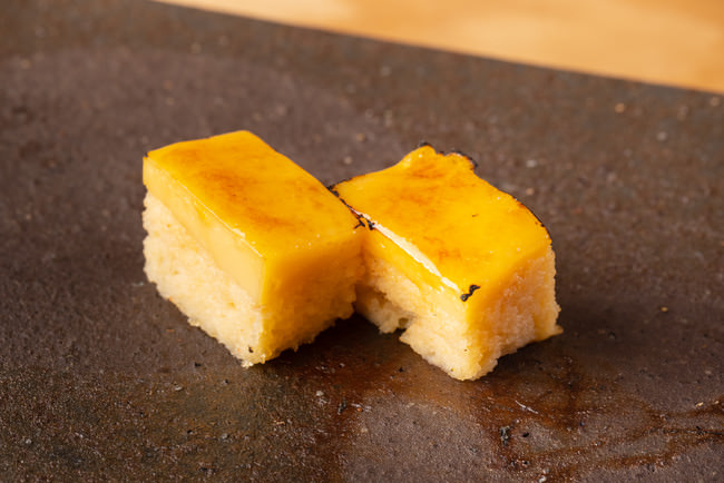 寿司屋の甘い玉子焼き