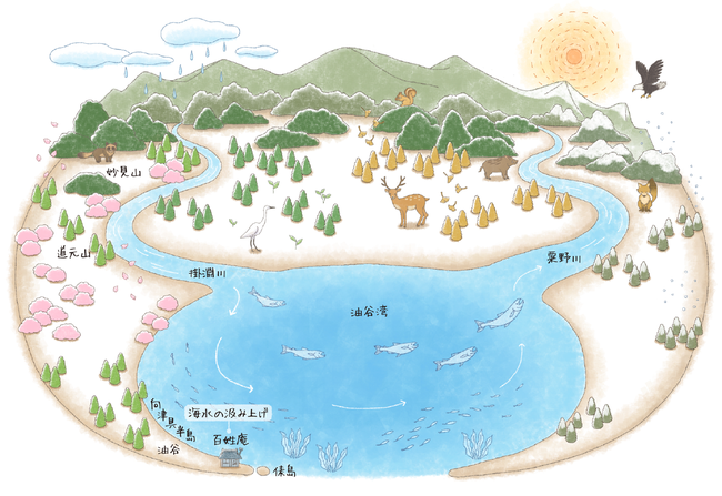 四季の塩が創られる山口県の油谷湾