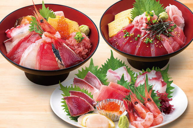 鮮魚の鮮度コスパはまる大ならでは！ 和食セットは美味しものが揃ってお得！