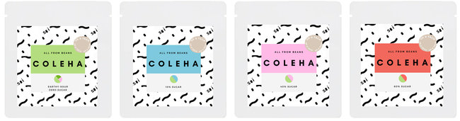 COLEHA 定番シリーズ　1. ZERO SUGAR (EARTHY-SOUR)     2. 10% SUGAR     3. 40% SUGAR    4. 60%SUGAR