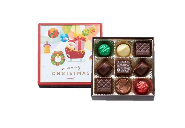クリスマスファンシーチョコレート（9個入）価格：540円（本体価格：500円）