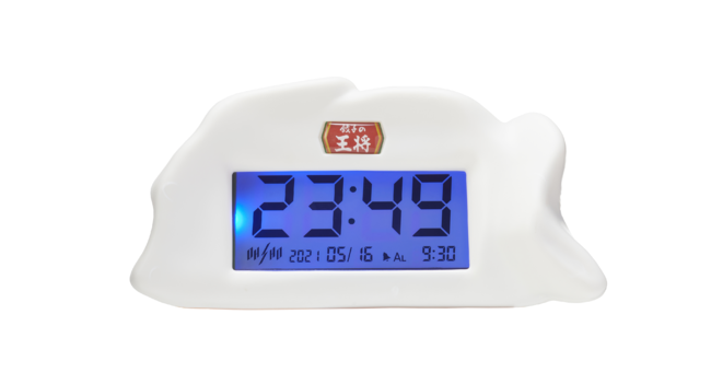 オリジナル餃子型デジタル時計
