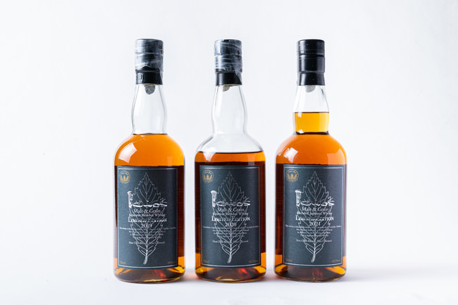 B2F・Japanese Craft Whisky Bar common 「イチローズモルトリミテッドプレミアム飲み比べ」 イチローズモルト＆グレーンの2019ハーフサイズ、2020ワンショット、 2021ワンショットをセットでご提供いたします。 ※税抜価