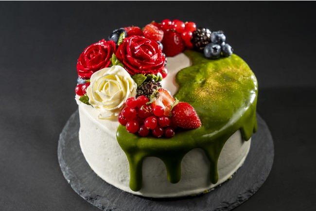 【晴海直売所限定】京はやしやの宇治抹茶&あまおう プレミアムクリスマスケーキ（5号サイズ）