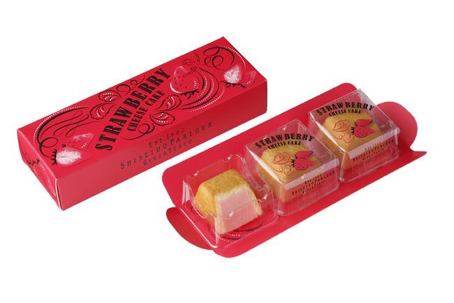 『冬のチーズケーキ（いちご）』 3個入 999円(税込) 