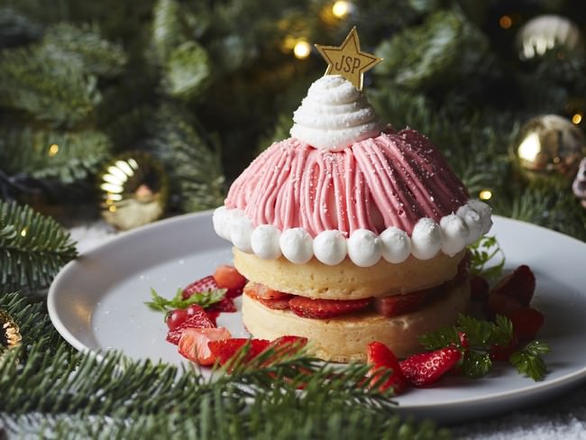 ～南町田店から贈るクリスマス～サンタ帽子のパンケーキ