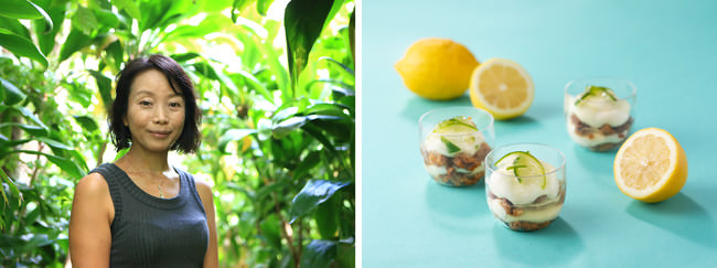 （左）「ノスリ工房」福田真琴さん ／（右）島レモンを使ったレアチーズケーキ　※写真はイメージです