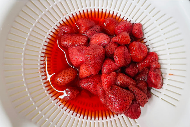 色素と香気成分を抽出した状態