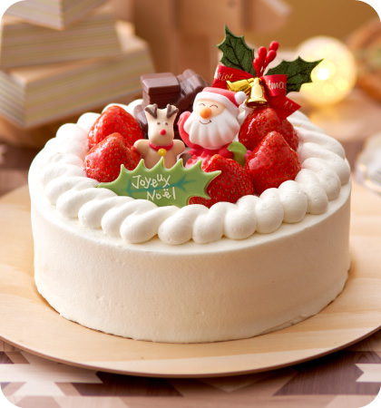 いちごのクリスマスデコレーション