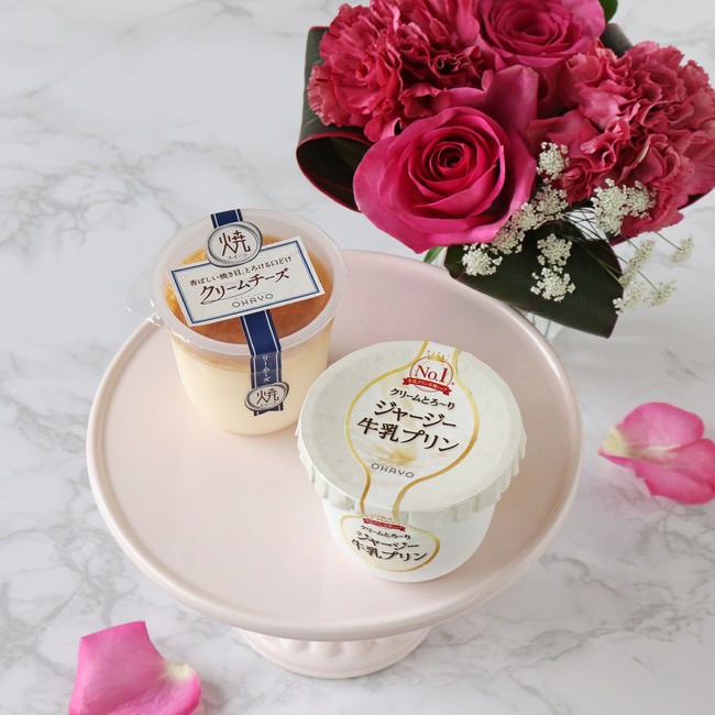 ジャージー牛乳プリン＆焼スイーツ　クリームチーズ