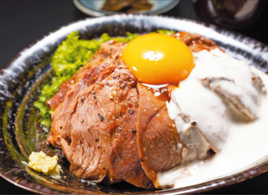 鹿肉のロースト丼（京丹波町）