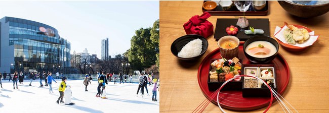 【東京ミッドタウン】アイススケートや新春特別メニューを年明けから満喫！「東京ミッドタウンのお正月2022」開催