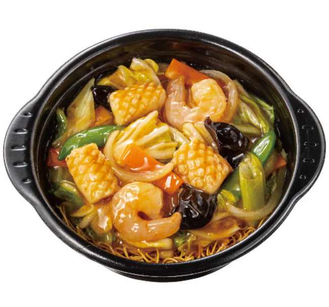 海鮮中華あんかけかた焼きそば 740円