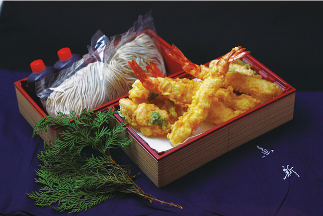 日本橋魚新「天ぷら蕎麦セット」