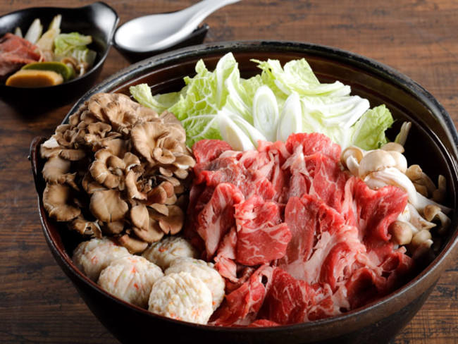 牛しゃぶのすき焼き（1月限定）