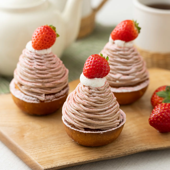 いちごのモンブランタルト