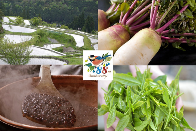 食材イメージ（大根・茶葉画像：滋賀県提供）