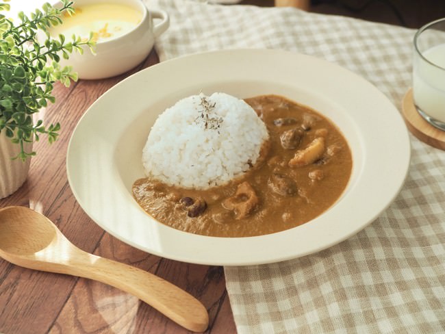 「シャキシャキ蓮根の本格スパイスカレー」