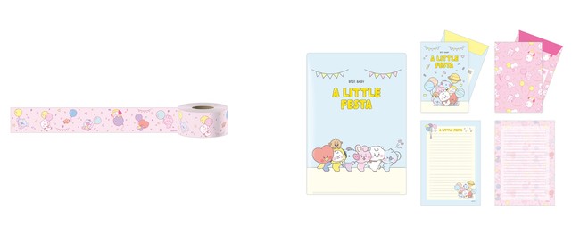 マスキングテープ、ケース付きレターセット