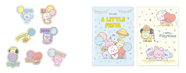 クリアステッカー（全7種）、クリアファイル（全2種）