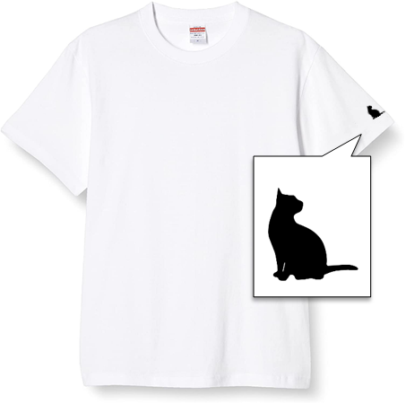 CAT EMBROIDERY T WHITE 3,000円（税別）