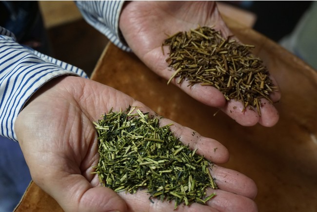 焙煎の方法で、香りも色も仕上がりが違ってくる。