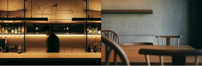 蒸溜所に併設されたバースペース