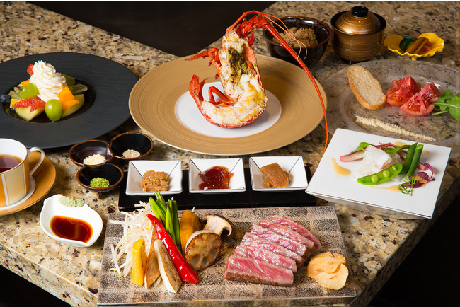 伊勢海老のグリルが付いたコース（イメージ）