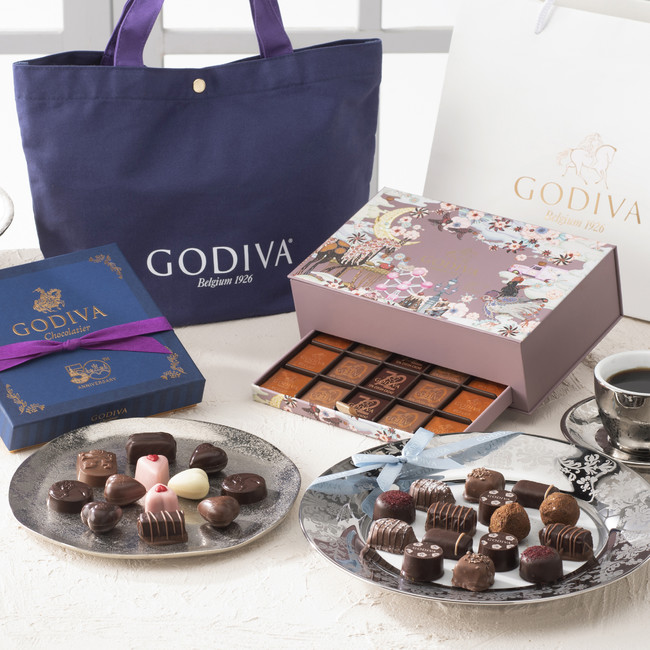 QVC」で「GODIVA 50周年アニバーサリー プレミアムセット オリジナルバッグ付」「GODIVA パワーオブピンク ときめく心 プレミアムセット  オリジナルバッグ付」など4種を数量限定販売 | グルメプレス