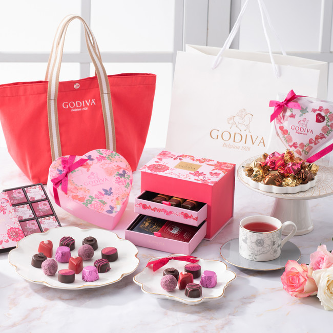 QVC」で「GODIVA 50周年アニバーサリー プレミアムセット オリジナルバッグ付」「GODIVA パワーオブピンク ときめく心 プレミアムセット  オリジナルバッグ付」など4種を数量限定販売 | グルメプレス