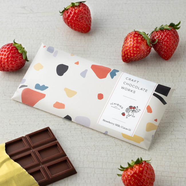 『CRAFT CHOCOLATE WORKS』コラボ商品　ICHIBIKO Strawberry Milk 55
