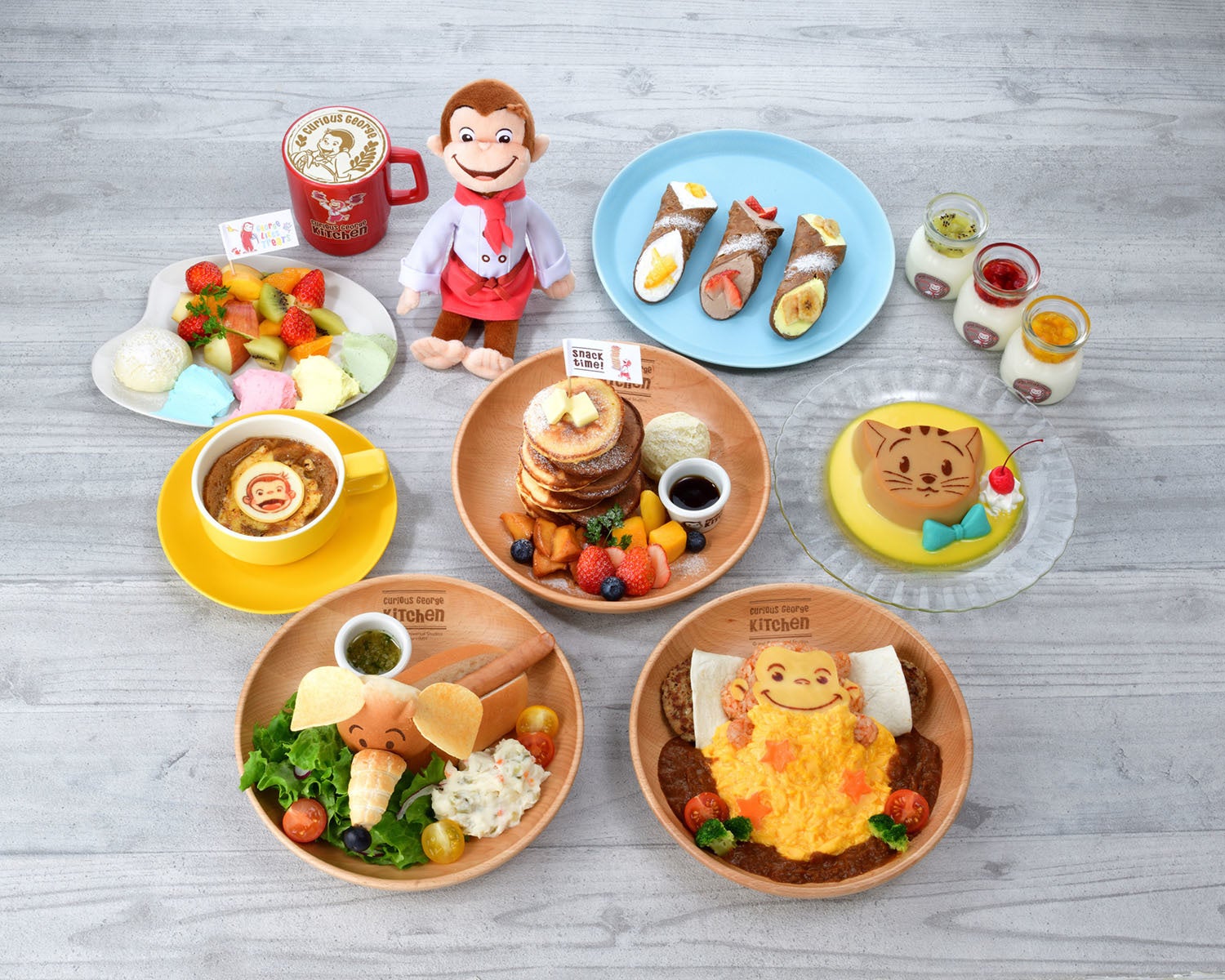 大人気作品「おさるのジョージ」（Curious George）のダイニングカフェ