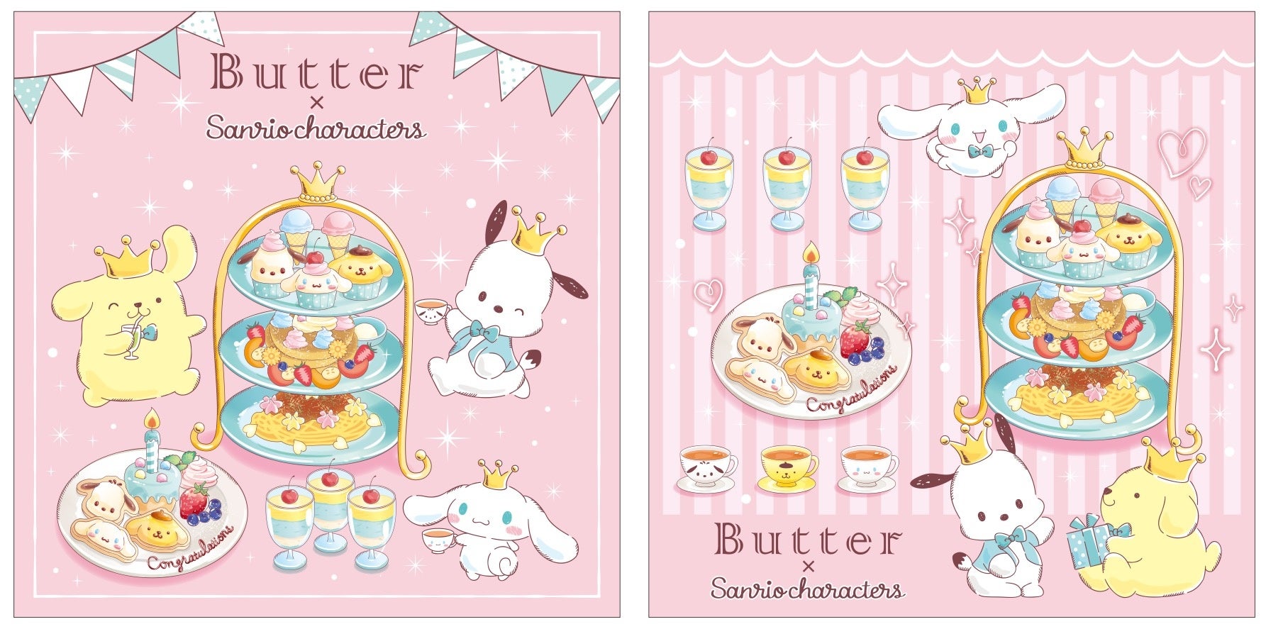 【パンケーキ専門店 Butter × サンリオキャラクターズ】「選ぶ楽しみ」をテーマに、サンリオの人気キャラクターがButterとのコラボレーションカフェとして新登場。3月16日（水）より販売開始