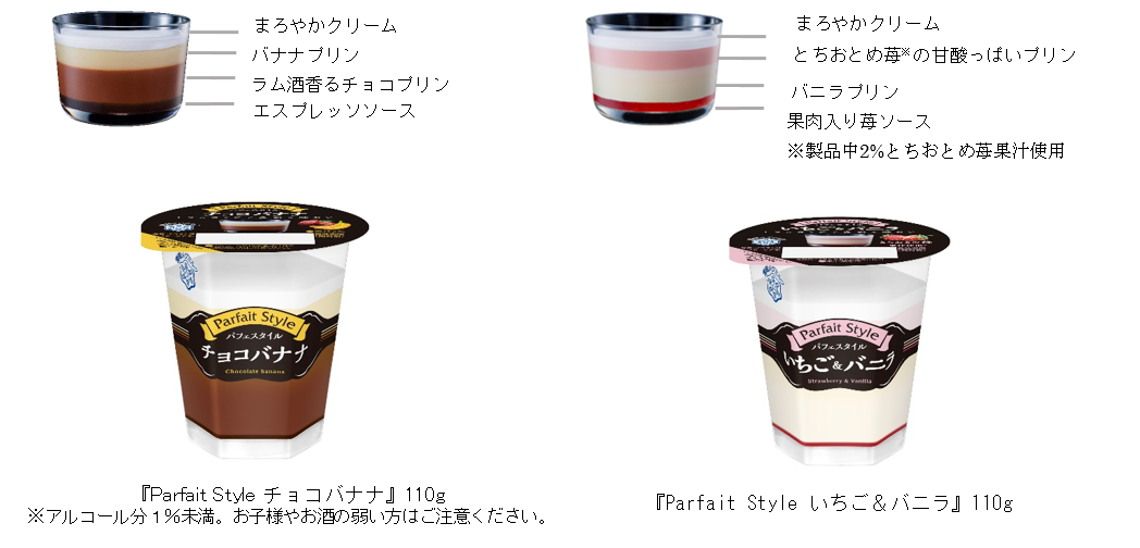 ひとつのカップで多彩な味わいが楽しめる！ 『Parfait(パフェ) Style(スタイル) チョコバナナ』 『Parfait(パフェ