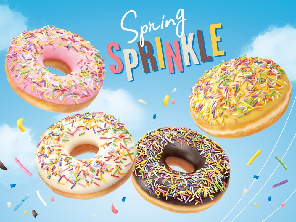 春の到来をお祝いするハッピーカラーのドーナツが登場！　『Spring SPRINKLE』2022年4月13日（水）より期間限定販売