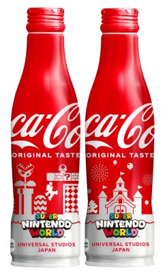 「スーパー・ニンテンドー・ワールド」開業1周年を記念し、「ユニバーサル・スタジオ・ジャパン」とのコラボボトルが登場「コカ・コーラ」スリムボトル SUPER NINTENDO WORLD™を発売