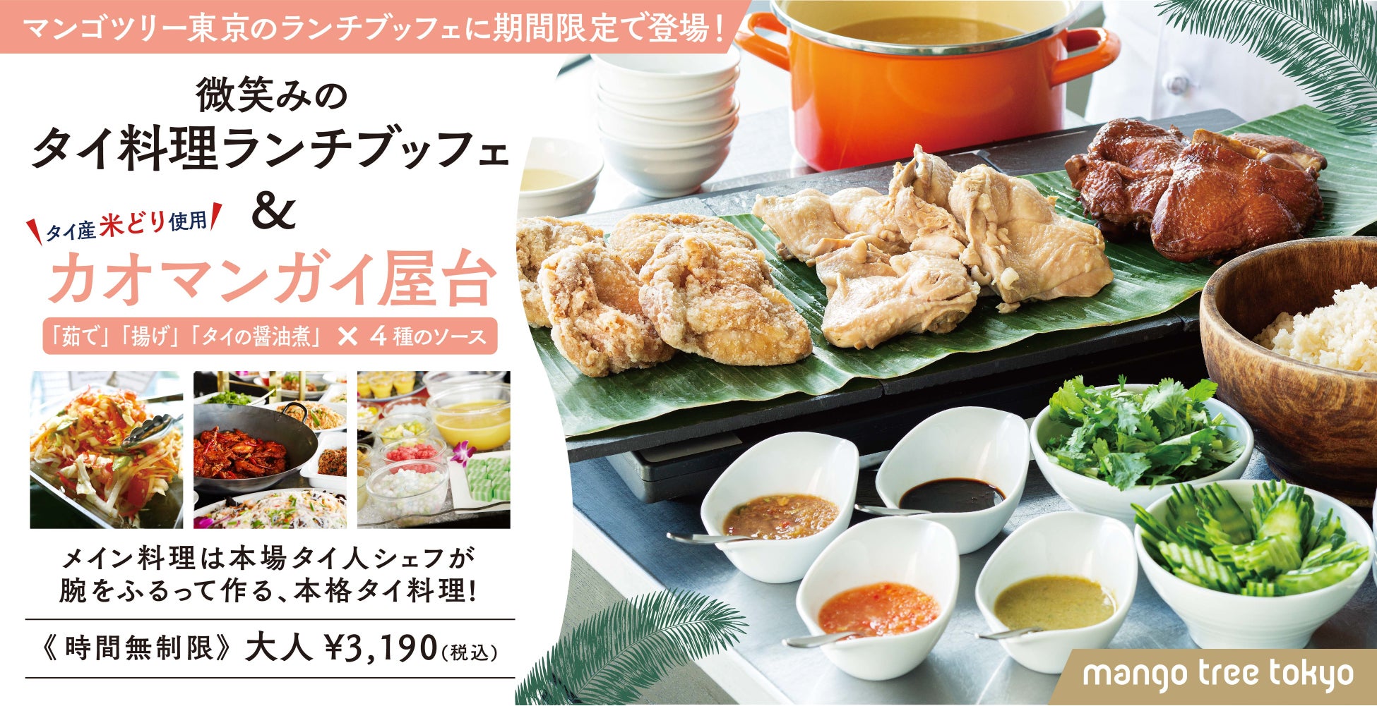 【タイのバターチキンカレーって？】 タイ料理専門店「マンゴツリーキッチン」から「バターチキンタイカレー」期間限定登場