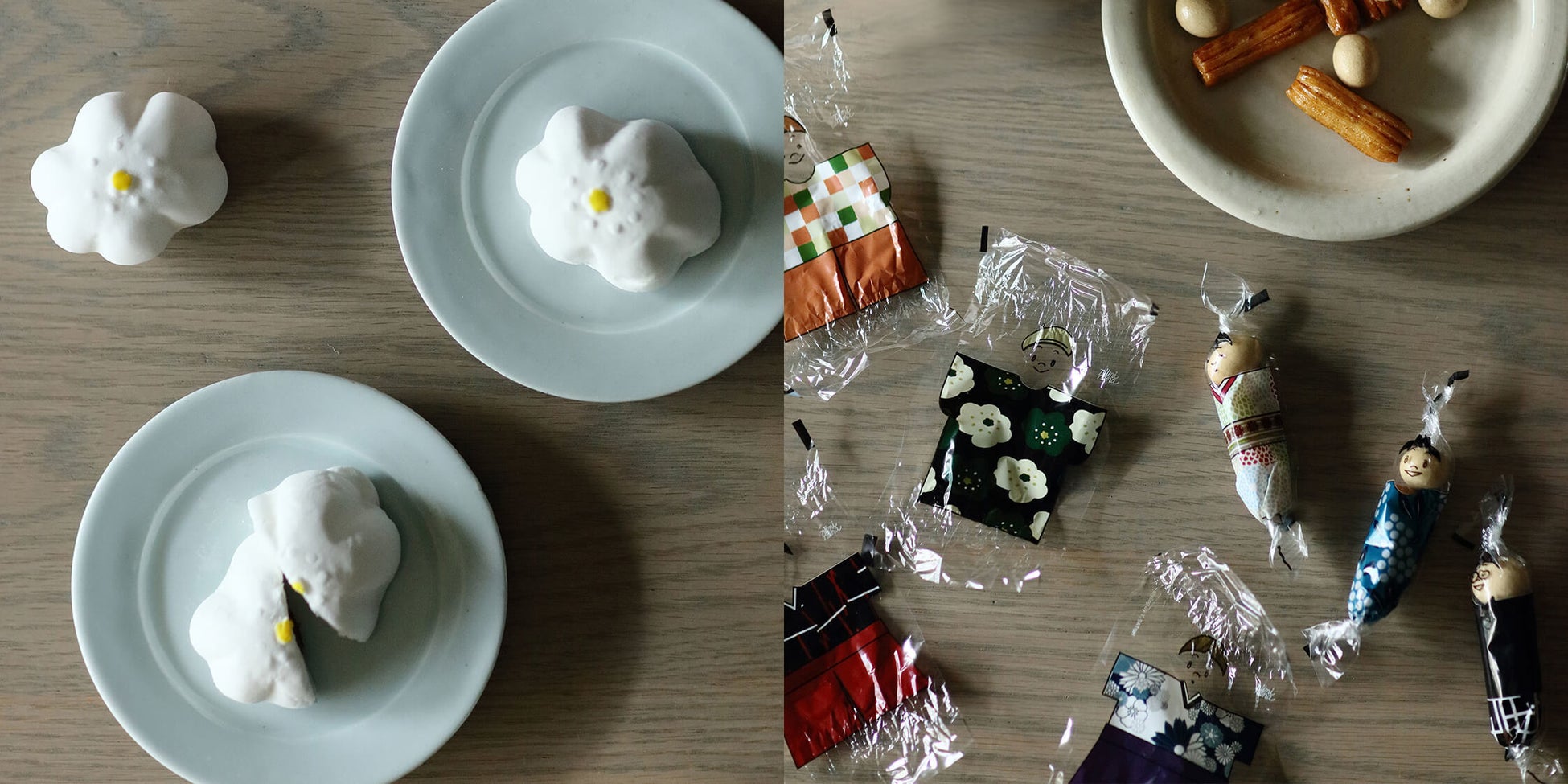 マシュマロのお花と、こけしのあられは、【母の日】【ギフト】にも。京都から、SOU・SOU × 伊藤軒コラボの懐かし和菓子登場。